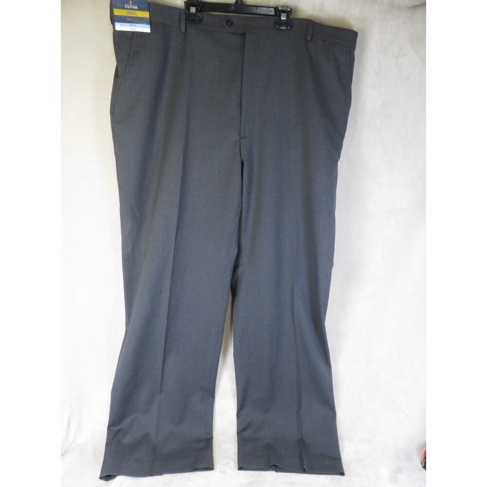 Stafford Travel Stretch Men's Dress Pants Size W46 x L32 Gray NWT